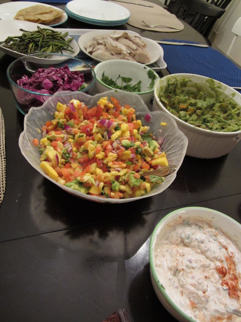 Fish Taco Spread on Nantucket