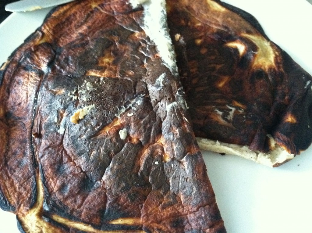 Protein Pancake a little burnt