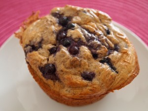 Blueberry Muffin Protein Pancake Muffin