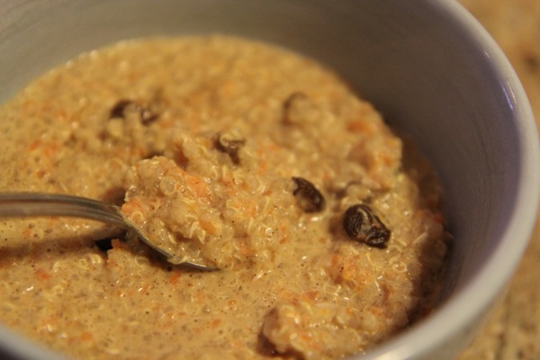 Hot Quinoa Carrot Cake Cereal.JPG Hot Quinoa Carrot Cake Cereal
